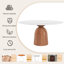 Ikerne Modern Round Dining Table Solid Wood Pedestal Kitchen Table For 4/6/8-1329218135-1329166797