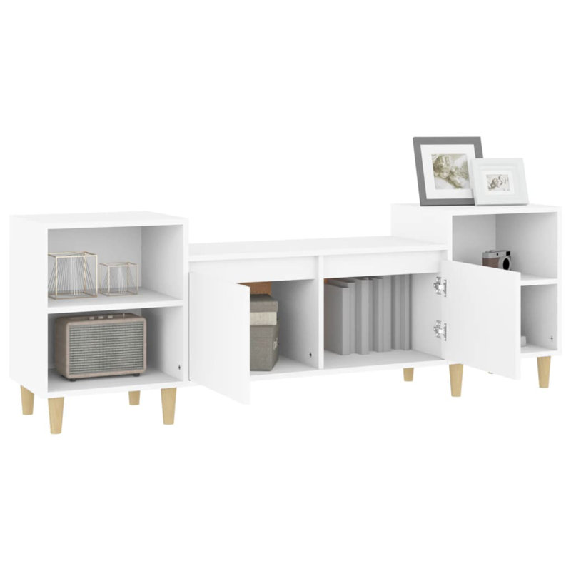 Koben Unfinished TV Stand for TVs up to 65", White
