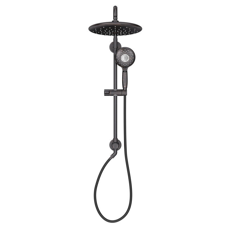 American Standard Spectra Versa Shower System with Rain Shower Head and Handheld Shower, Bronze