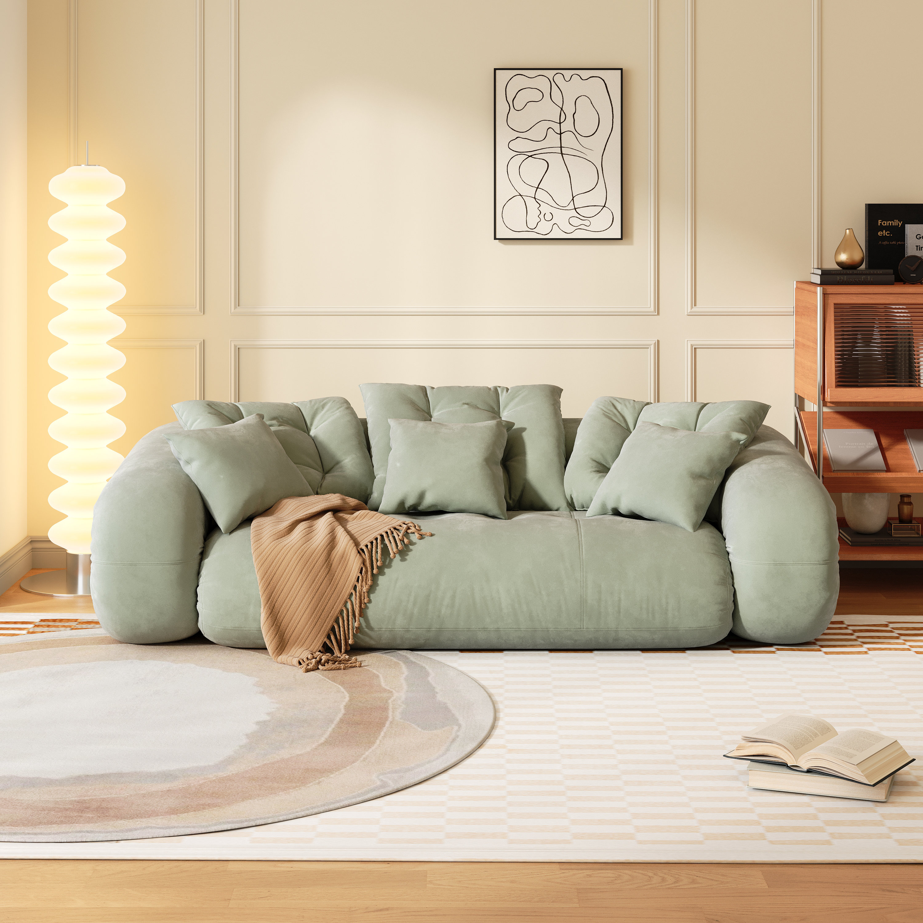 Anchondo Foldable Velvet Sleeper Upholstered Sofa Bed,Convertible Couch