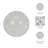Modern Glass Crystal Orbs Sculpture for Living Room Decorations - Decorative Figurine Object for Office or Home Decor - Clear & Frost-1599795829