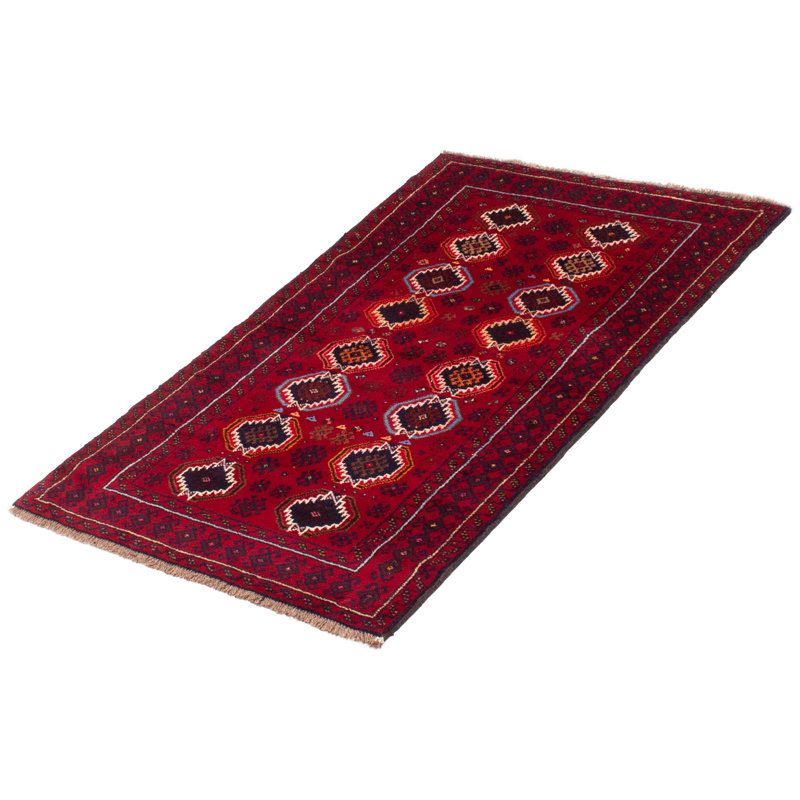 Tapis unique en laine noué à la main 3 pi 3 po x 5 pi 6 po nouvel âge Kalgoorlie