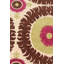 Suzani Wool Ikat Area Rug in Green/Ivory/Chocolate-26226656
