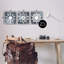 Boho Fractal Patterns par Christine Zalewski - Ensemble de 3 reproductions de cadres photo sur bois-93787119-93787122