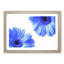 Two Blue Flowers - Picture Frame Painting Print-56733835-56733832