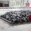 Averi Shaggy Grey/Red/Black Rug-32128041