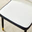 Ensemble de 2 chaises de salle à manger modernes à deux tons avec pieds en métal
