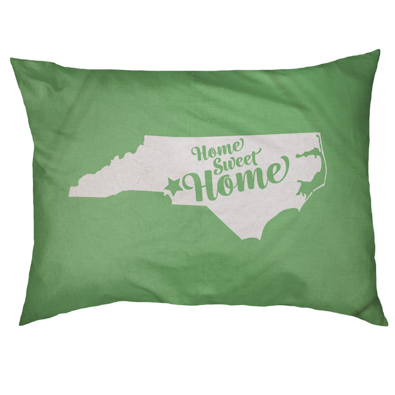 Coussin d'extérieur pour chien Home Sweet, Petit (l 28 po x P 18 po x H 6 po), Vert, Charlotte