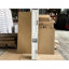 Armoire de rangement de salle de bain 65,98 "blanche avec tablettes réglables, 2 portes, porte basculante, compartiments ouverts pour les petits espaces de cuisine dans la maison 3 portes autoportantes, bureau