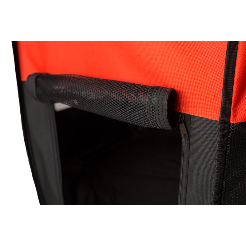 Extra-Large Red and Black Portable Plastic Pet Playpen