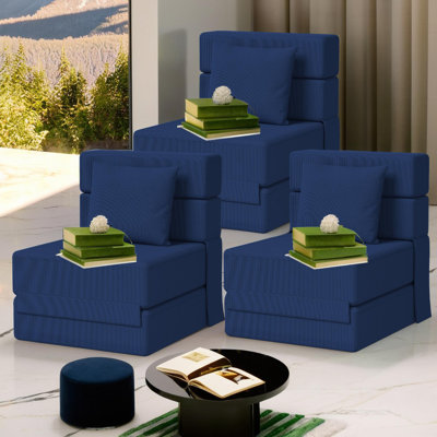 Canapé modulaire simple pliable simple à compression convertible (ensemble de 3)