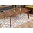 Modern Coffee Table, Walnut Color, 39.4 x 16.3 x 24.4 Inches | 100% Melamine Coated Particle Board, Thickness: 0.7 Inches | Rustic Elegance for Living Room, Stylish & Durable Design, Perfect for Any Décor-612986443-612986447