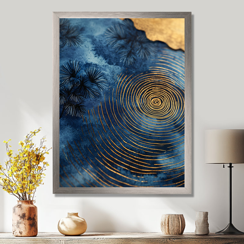 Goulder - Paysages, art mural, salon, Impression d'un seul cadre photo, Argent argent, H 44 po x l 34 po