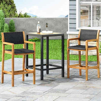Tabouret de bar d'extérieur 30 po Acacia