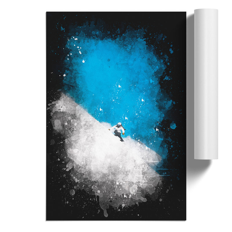 Skiing Vol.1 - No Frame Print, 84cm H x 59cm W x 0.1cm D