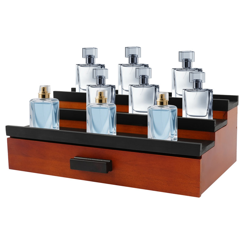 Présentoir à parfum pour présentoir à parfum, Noir / Rouge