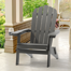 Thornfeldt HIPS Weather-Resistant Folding Adirondack Chair