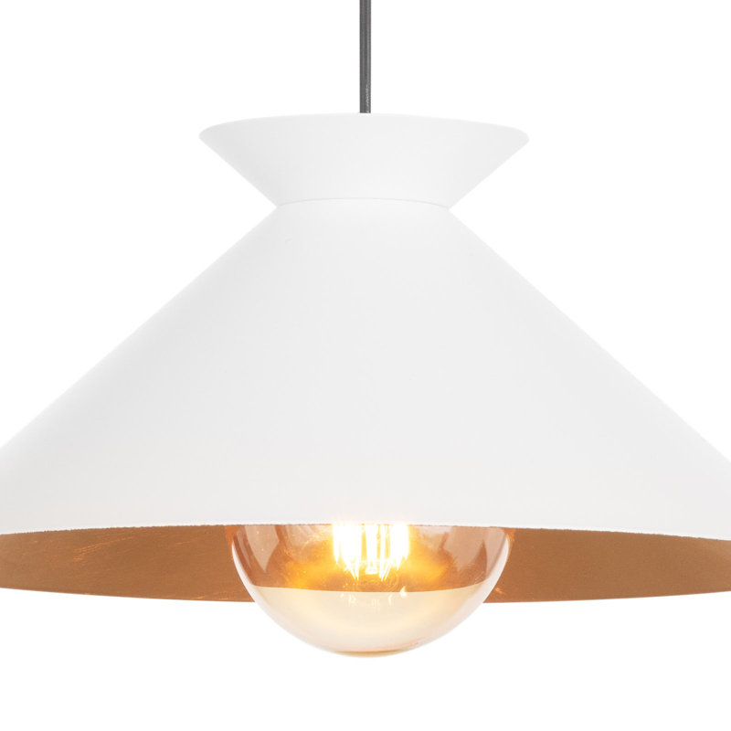 Viggo 1 - Light Pendant, 7.25" H x 16" W x 16" D, White