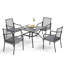 Asfand 4 - Person Patio Dining Set with Square Table , Cushions Included