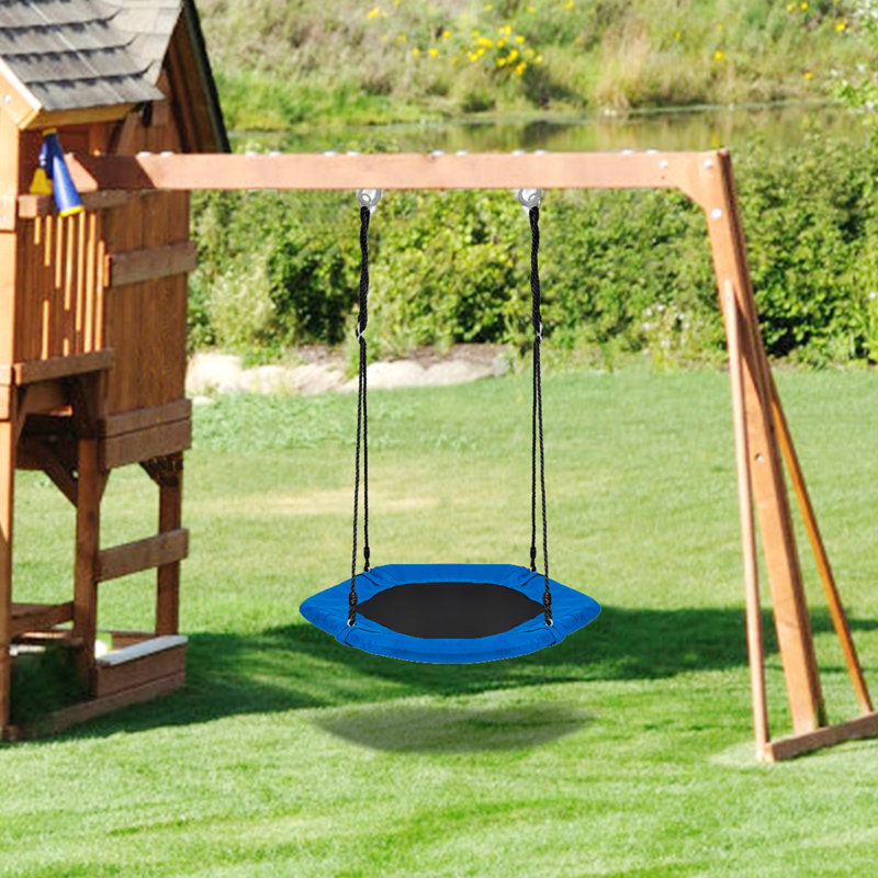 Gymax Swing Set Swing(s), Blue