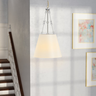 Luminaire suspendu conique en tissu à 4 lumières à intensité variable Lodi