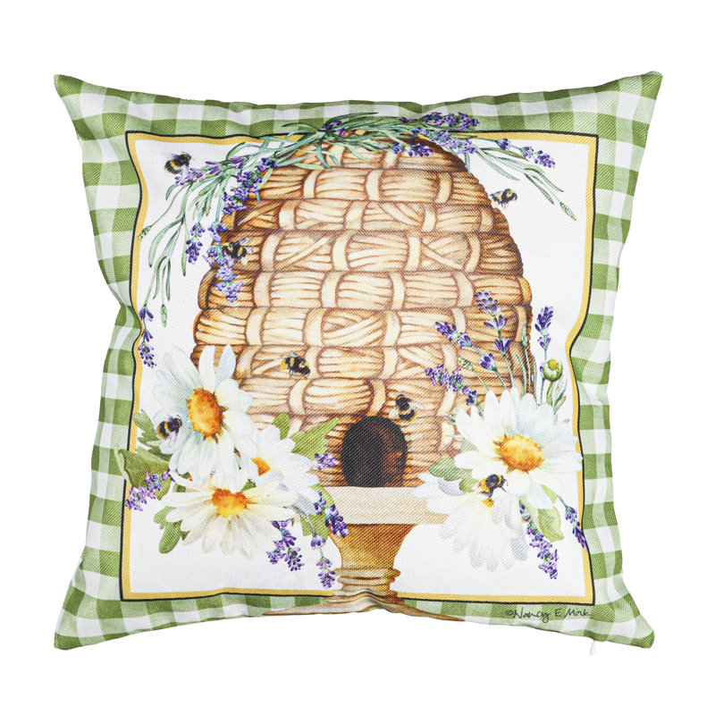 Housse de coussin Happy Bee Hive