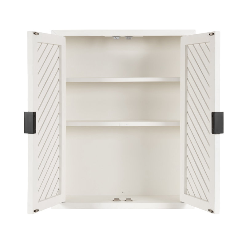 Wildon Home® Domitilla Tall 2-Door Bath Cabinet 22X28, White