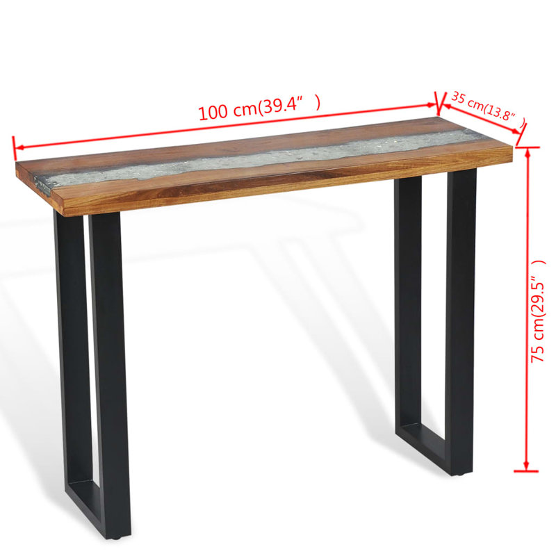 Popincourt 39.25" Solid Wood Console Table