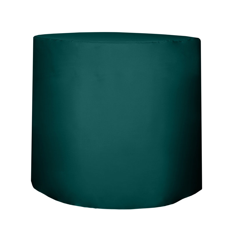Javin Solid Color Round Tablecloth, Teal, 5