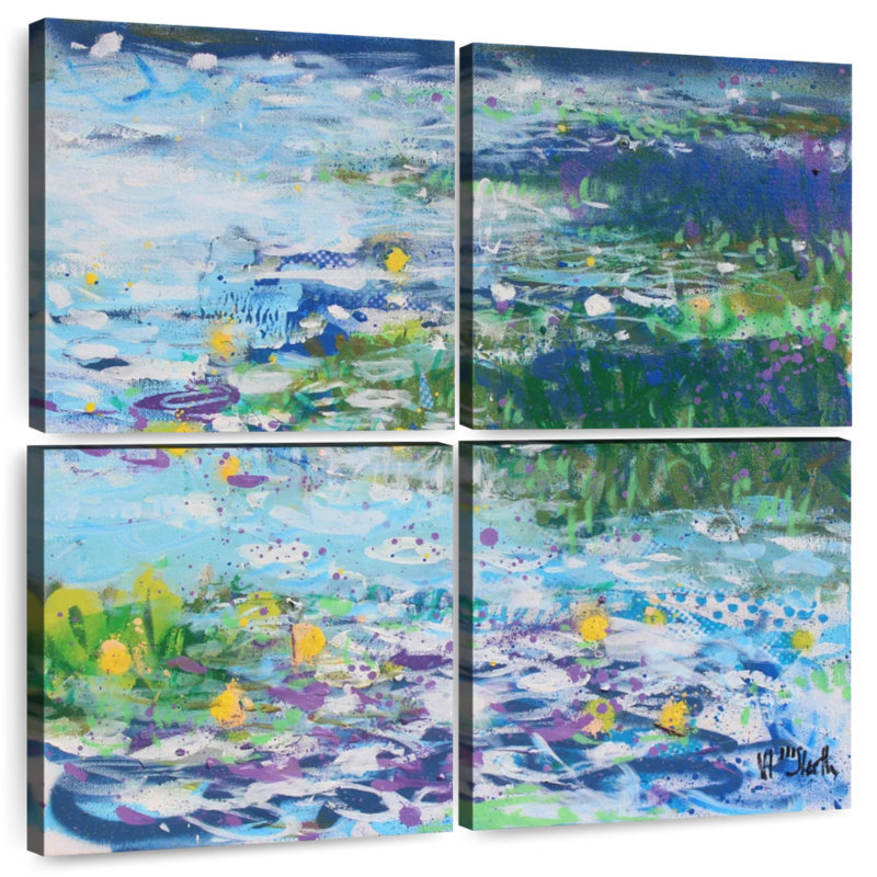 Monet Monet Monet Pointilliste, H 45 po x l 45 po