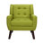 Jaqueze Upholstered Polyester Tufted Square Arm Accent chair-345980270