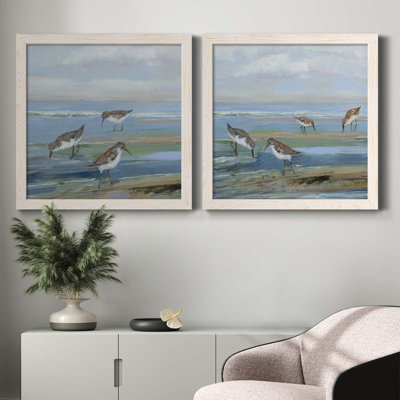 " Seabird Beach I " 2 - Pieces Painting Print