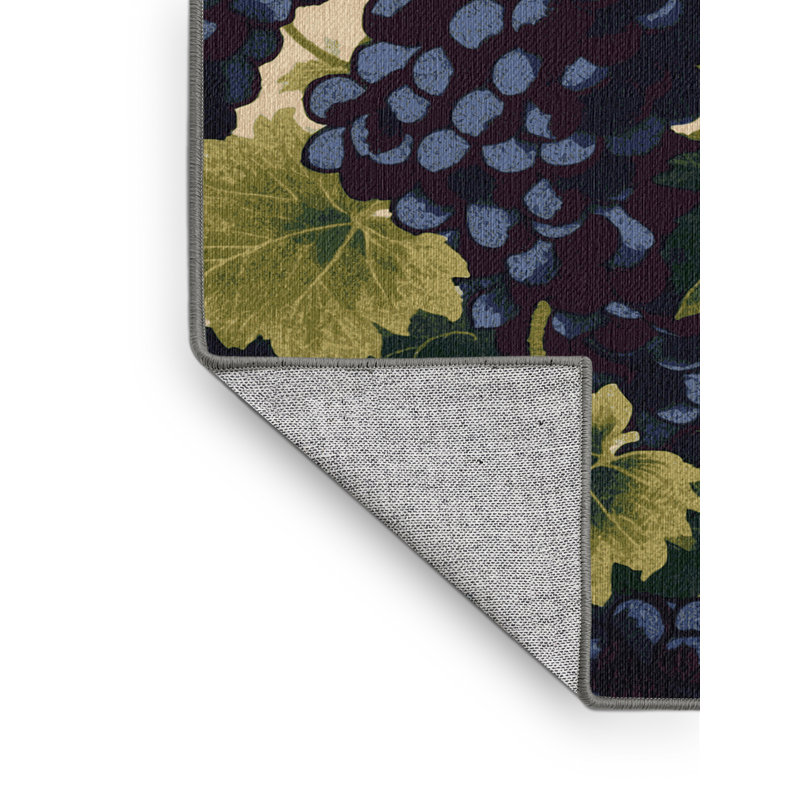  Tapis lavable raisin Muscat, Rond 4 pi