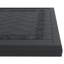 L 59,05 po x l 35,43 po, table de salle à manger en aluminium coulé avec cadre noir et texture sculptée sur le plateau de table