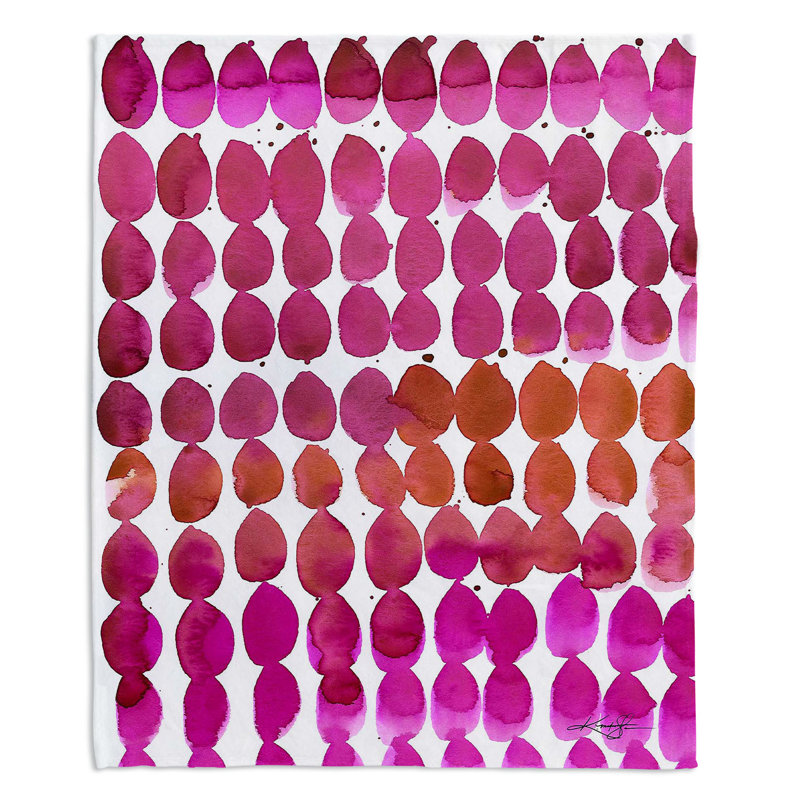 Couverture sherpa doux à bijoux de couleur ii, l 51 po x L 60 po