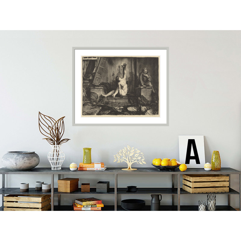 The Cigarette by George Bellows -Framed Giclee Print, 33.5" H x 40.86" W