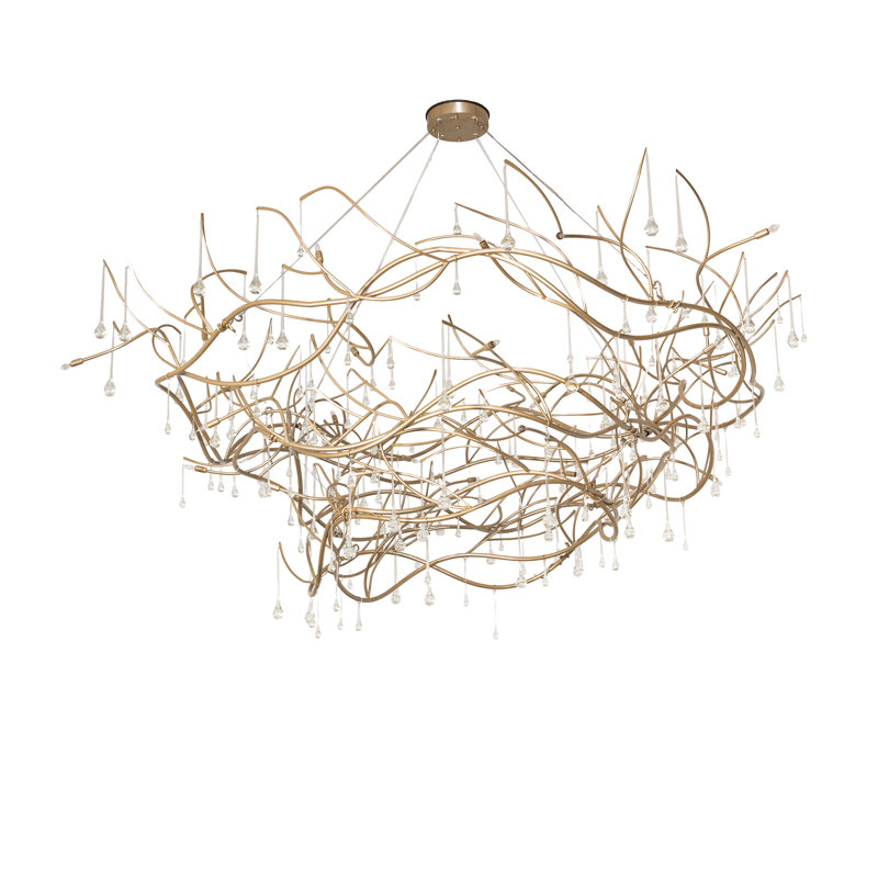 32 - Light Dimmable Geometric Chandelier