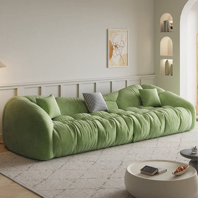 Coussin modulaire en polyester vert