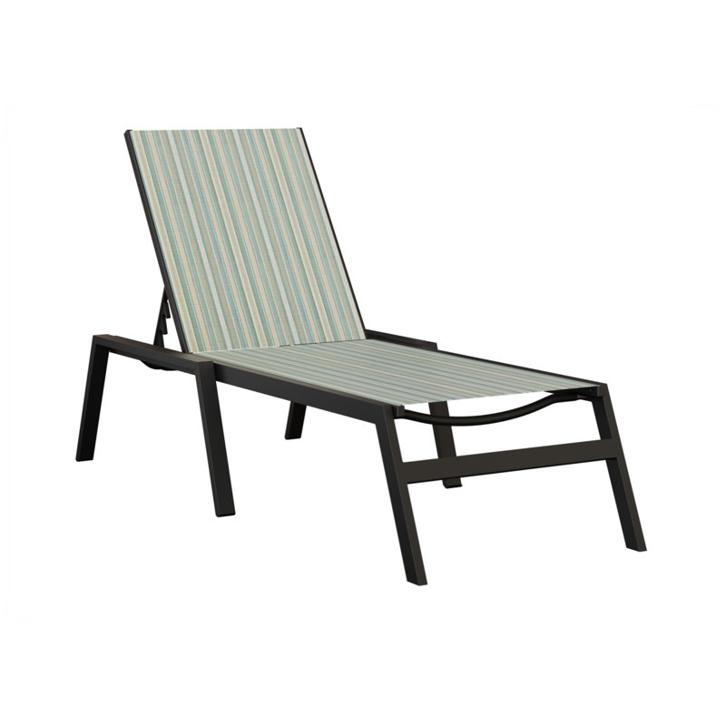 Chaise longue sans accoudoirs Berlin Gardens Vida, Noir mat