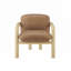 Chaise d'appoint moderne en similicuir à structure en bois, confortable et élégante pour les salons et les chambres-1185102165