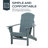 Grazierville Wood Outdoor Adirondack Chair-598563232