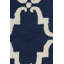 Tapis bleu marine et ivoire Acworth-28903321