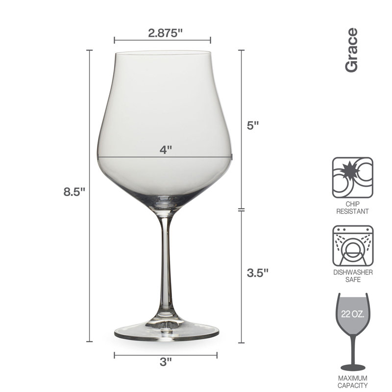 Grace 22 oz. Verres à vin rouges