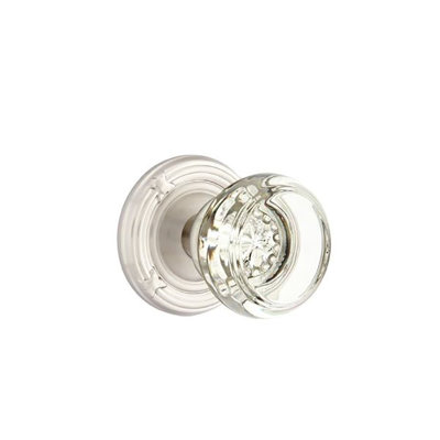 Privacy Georgetown Knob with Ribbon & Reed Rose