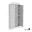 Ensemble de 2 armoires d'appoint de coin blanches avec portes et rangement peu encombrant P 16 po x l 31 po x H 67 po-1178415595-1178415599