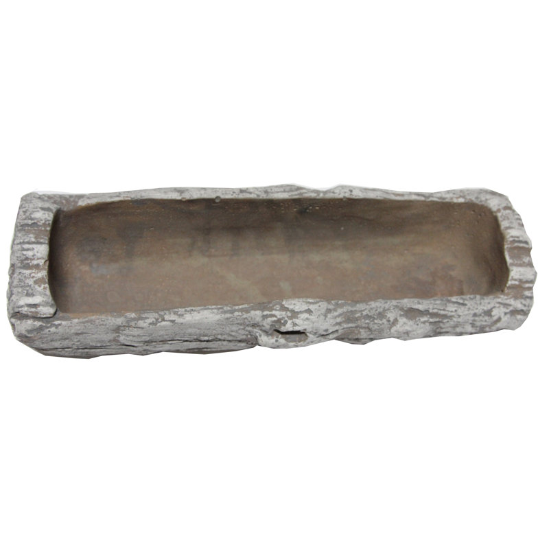 Pot de fleurs en béton Second Avenue, H 2,75 po x l 12 po x P 4,75 po