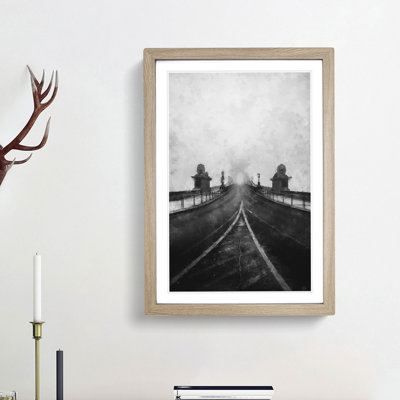 Szechenyi Chain Bridge in Budapest - Picture Frame Painting Print
