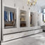 Large Combination Freestanding Armoire With 8 Drawers