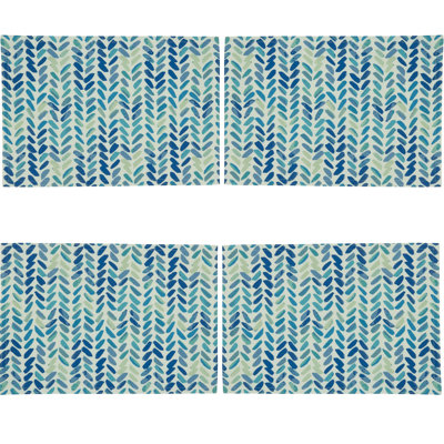 Ottilie Polyester Chevron Rectangle Placemat