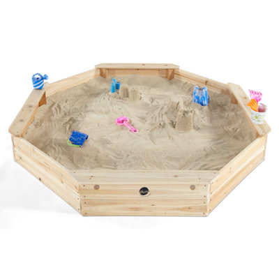 Plum® Giant Wooden Sandpit - Natural